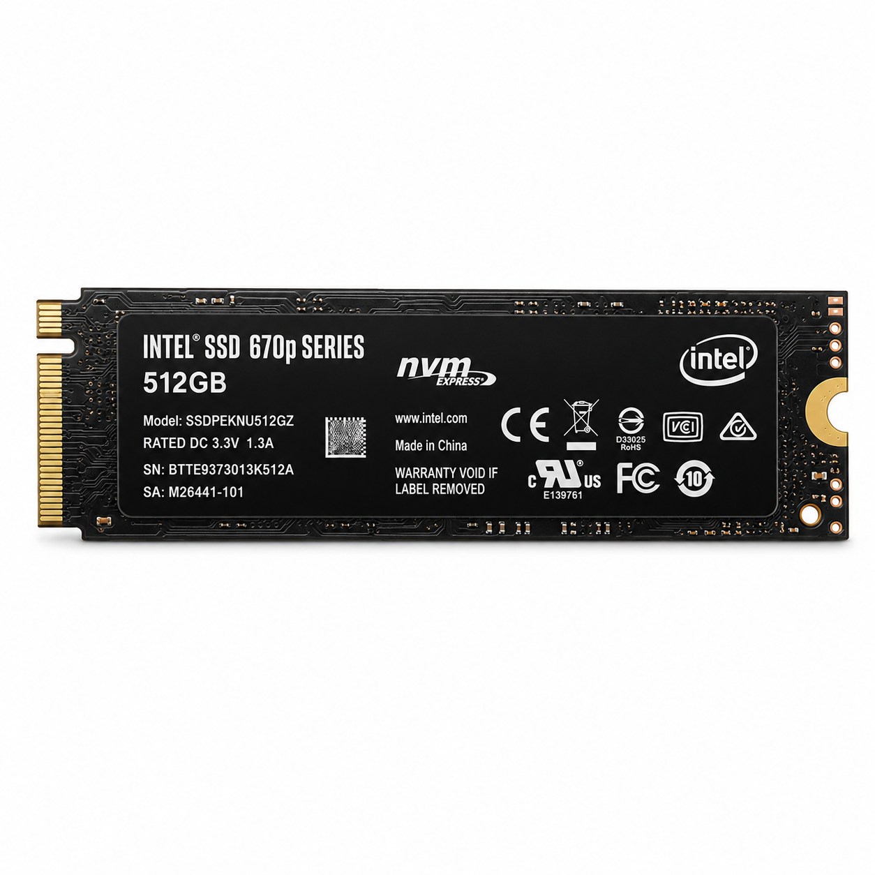 Intel 670p 512GB M.2 NVMe SSD photo 2