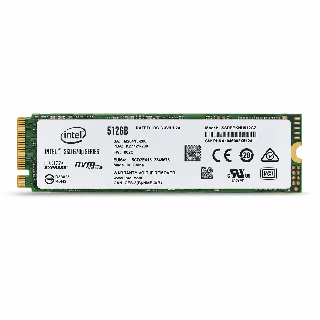 Intel 670p 512GB M.2 NVMe SSD photo 3