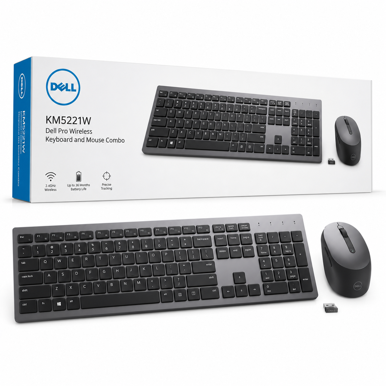 Dell KM5221W Pro Wireless Keyboard and Mouse Combo photo 3